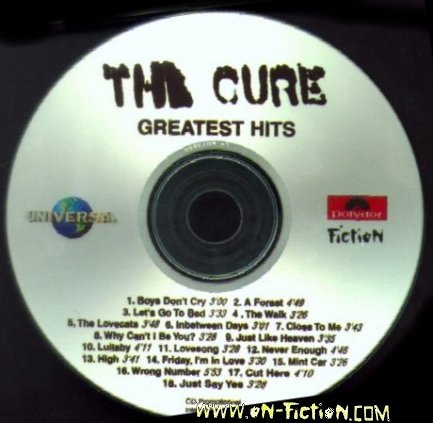 The Cure GREATEST HITS CD